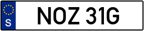 Trailer License Plate